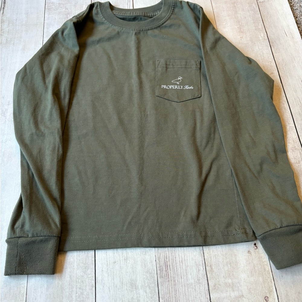 Properly Tied Olive Green Long Sleeve Shirt